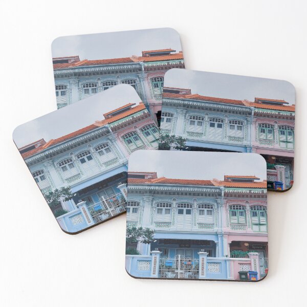Item preview, Colourful Peranakan Shophouses, Singapore designed and sold by Happiness Creators.