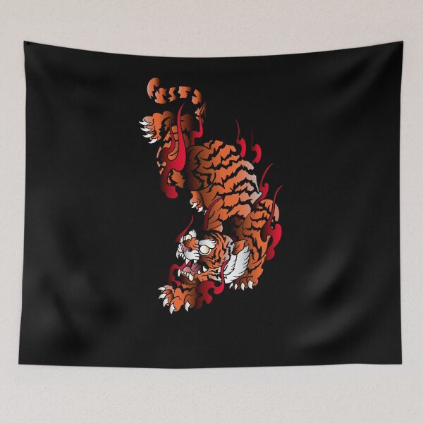 Item preview, japan tiger old school designed and sold by cat poe.