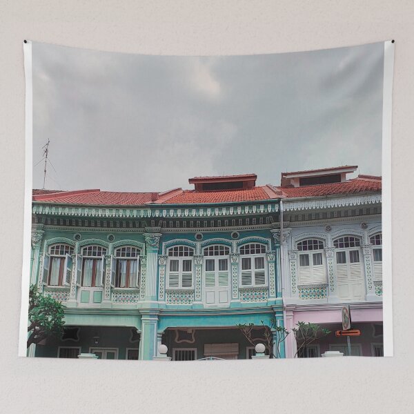 Item preview, Colourful Peranakan Shophouses, Singapore designed and sold by Happiness Creators.