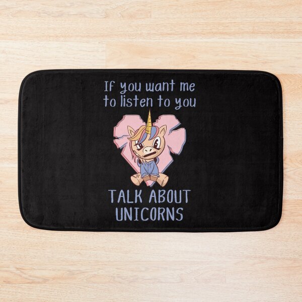 Item preview, If you want me to listen to you, talk about unicorns, funny unicorn grunge anime print designed and sold by Auntieck.