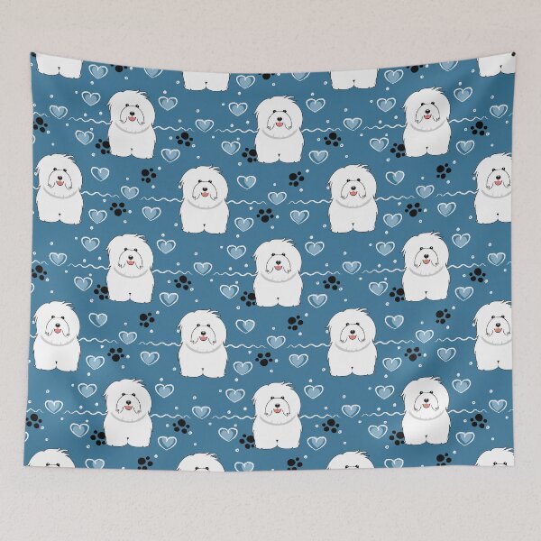 Item preview, Love White Coton de Tulear Bichon Frise Dog designed and sold by Lulupainting.