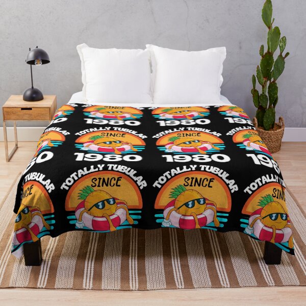 Item preview, Retro Totally Tubular Since 1980 Floating Pineapple designed and sold by RGRamsey.