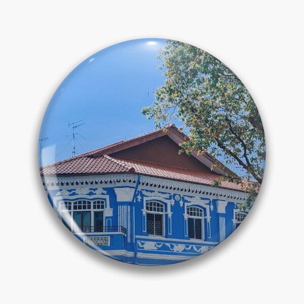 Item preview, Blue and White Peranakan Shophouses, Singapore designed and sold by Happiness Creators.