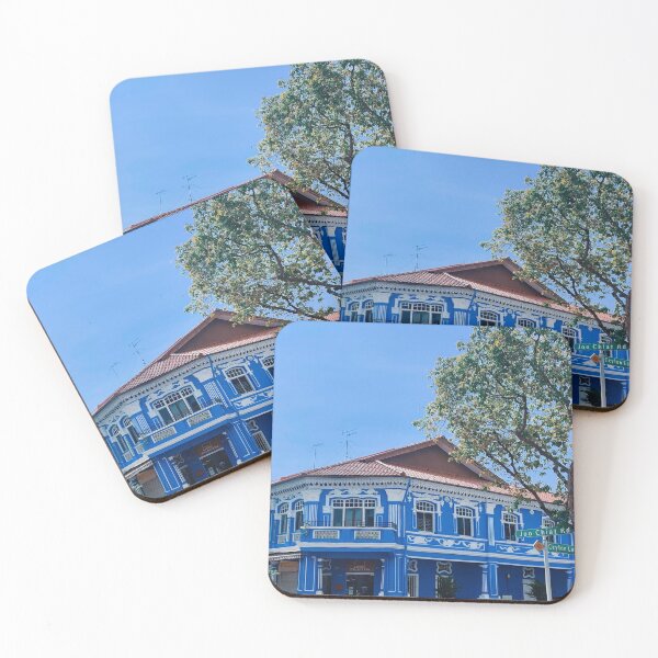 Item preview, Blue and White Peranakan Shophouses, Singapore designed and sold by Happiness Creators.