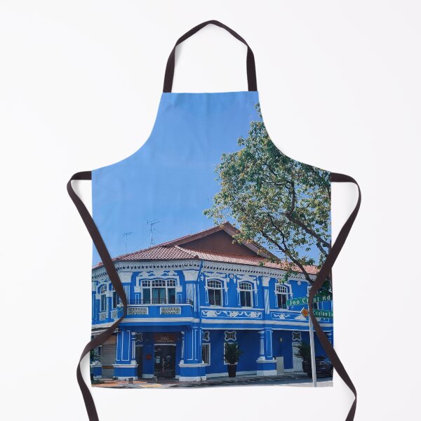 Item preview, Blue and White Peranakan Shophouses, Singapore designed and sold by Happiness Creators.