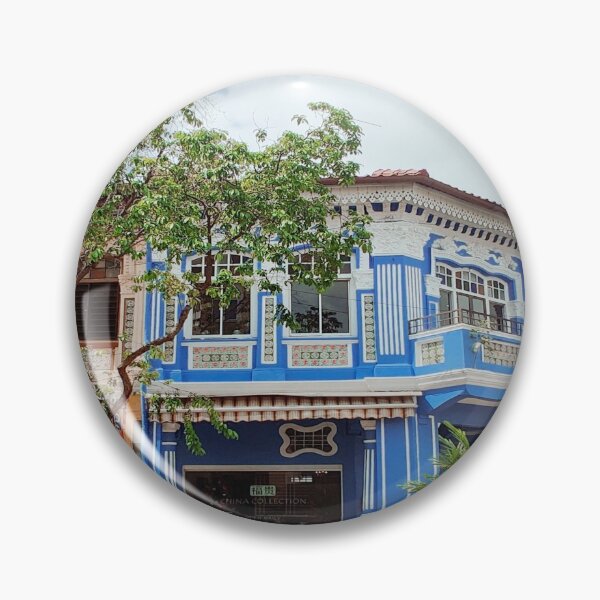 Item preview, Blue and White Peranakan Shophouses, Singapore designed and sold by Happiness Creators.