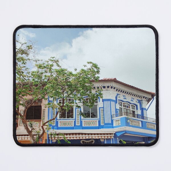 Item preview, Blue and White Peranakan Shophouses, Singapore designed and sold by Happiness Creators.