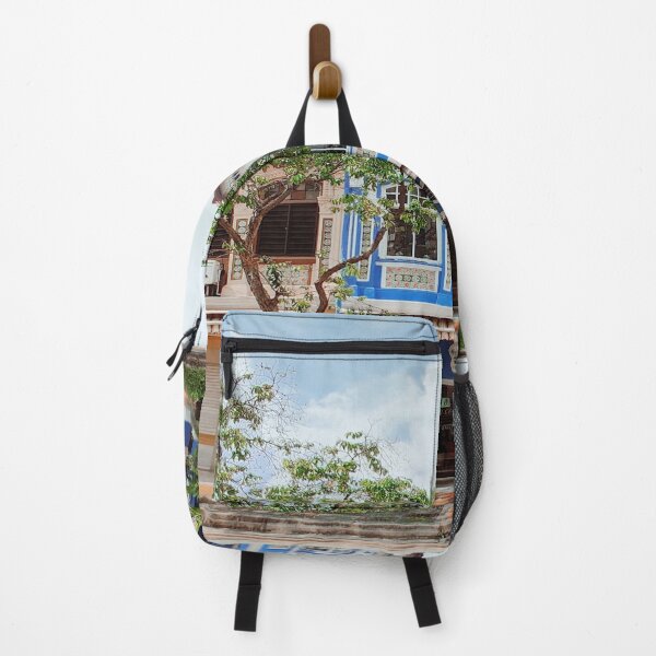 Item preview, Blue and White Peranakan Shophouses, Singapore designed and sold by Happiness Creators.