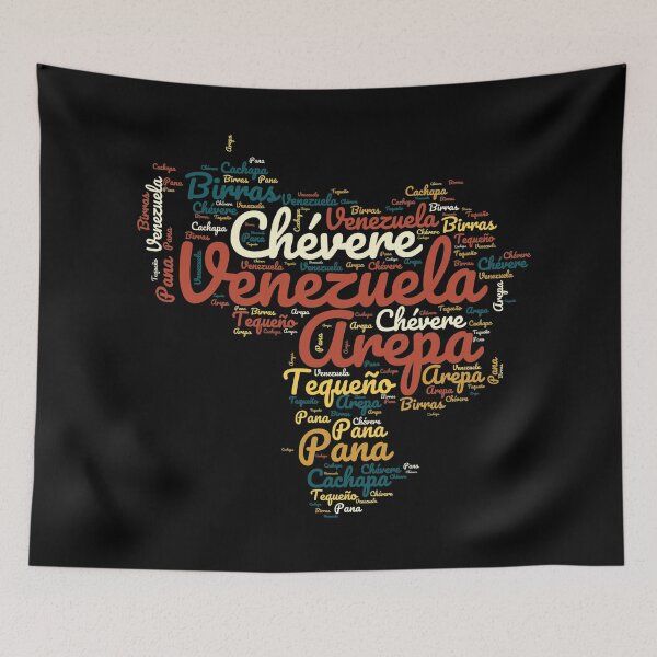 Item preview, Venezuela in words (Color design) designed and sold by world-of-words.
