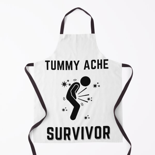Item preview, Tummy Ache Survivor Black-Stomach Ache Funny Elegant Minimal designed and sold by MAEffects.