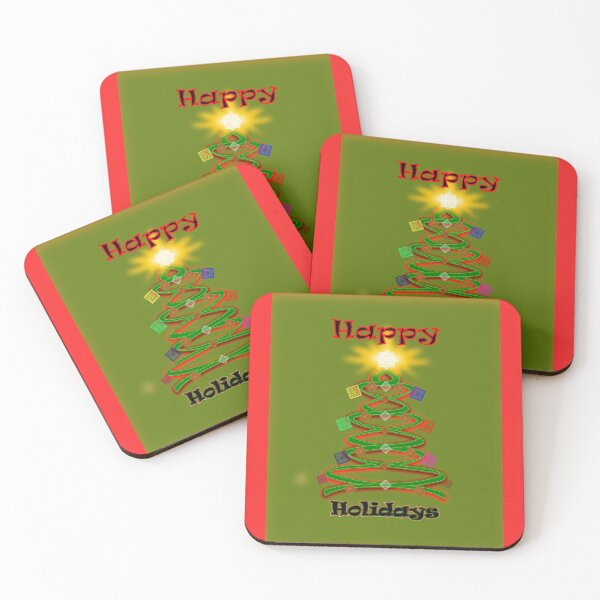 Item preview, Happy Holidays Christmas Tree designed and sold by clintondesigns6.