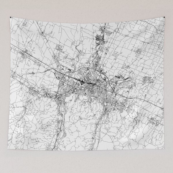 Item preview, Bologna White Map designed and sold by multiplicitymap.
