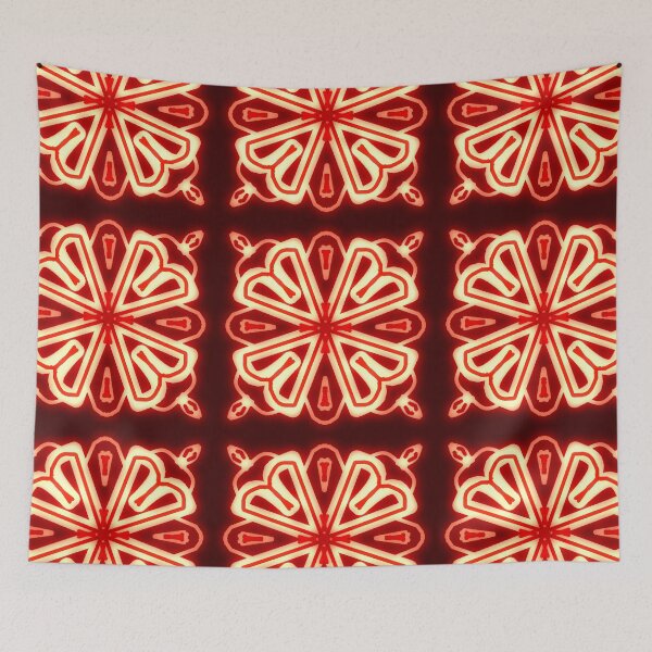 Item preview, Glowing Pattern in Maroon designed and sold by Rasendyll.