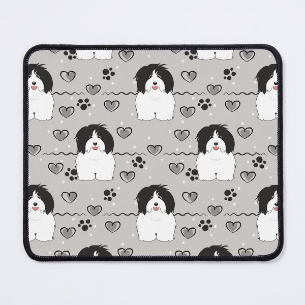 Item preview, Love Black White Coton de Tulear Dog designed and sold by Lulupainting.