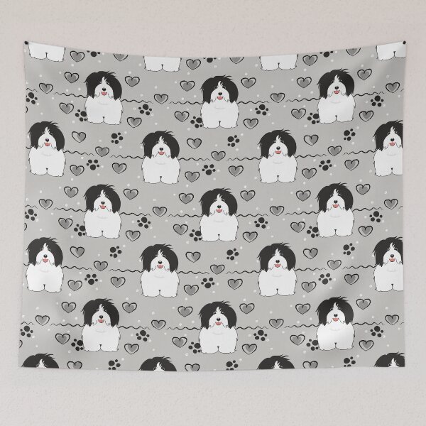Item preview, Love Black White Coton de Tulear Dog designed and sold by Lulupainting.