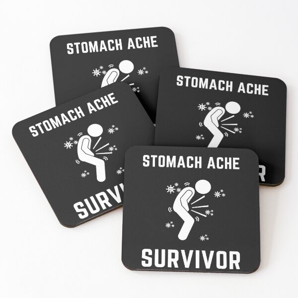 Item preview, Stomach Ache Survivor-Tummy Ache Funny Elegant Minimal designed and sold by MAEffects.