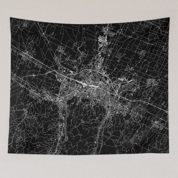 Item preview, Bologna Black Map designed and sold by multiplicitymap.