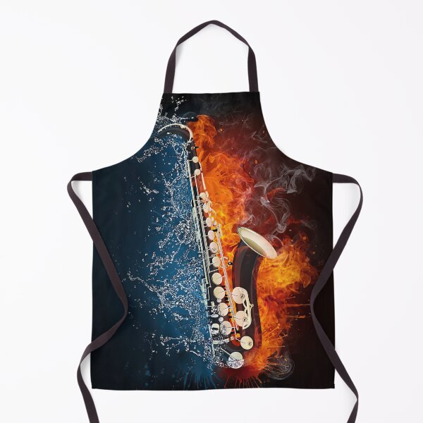 Item preview, Saxophone Fire And Water Art designed and sold by AletacStore.