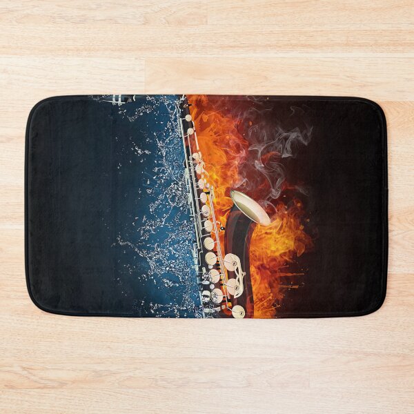 Item preview, Saxophone Fire And Water Art designed and sold by AletacStore.