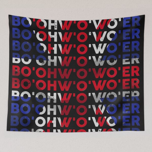 Item preview, Bo'ohw'o'wo'er Funny Cool British Accent Flag II designed and sold by RahallusNtx.