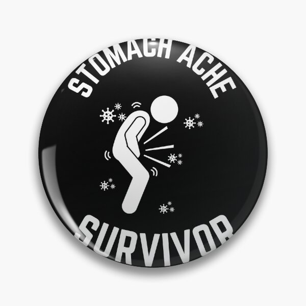 Item preview, Stomach Ache Survivor V2-Tummy Ache Funny Elegant Minimal designed and sold by MAEffects.