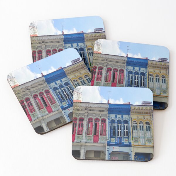 Item preview, Colourful Peranakan Shophouses, Singapore designed and sold by Happiness Creators.