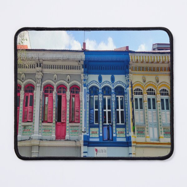 Artikelvorschau, Bunte Peranakan Shophouses, Singapur entworfen und verkauft von Happiness Creators.