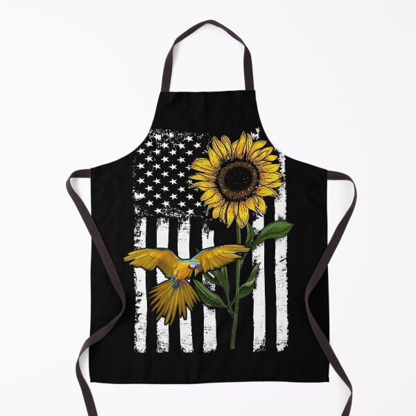 Item preview, Parrot Sunflower Black White American Flag  designed and sold by WillaldShop.