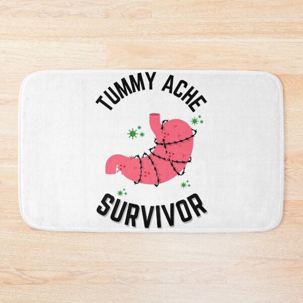 Item preview, Stomach Ache Survivor V2 Black-Tummy Ache Funny Illustrative designed and sold by MAEffects.