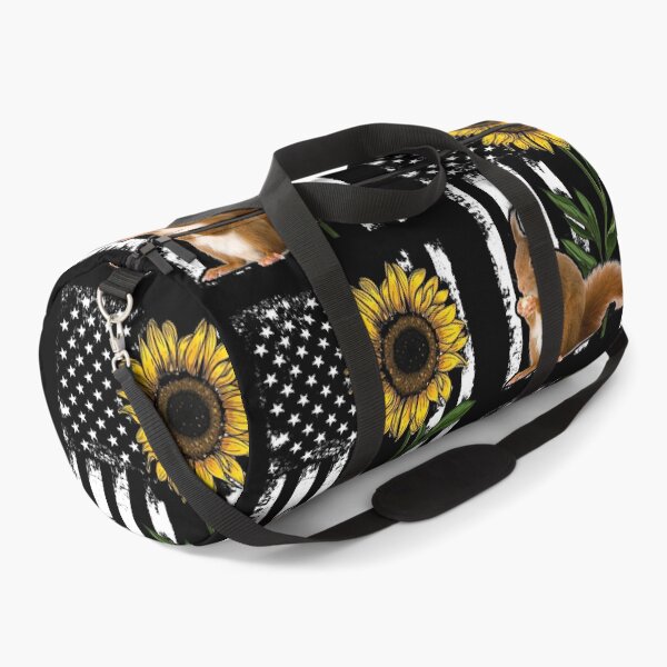 Item preview, Squirrel Sunflower Black White American Flag designed and sold by WillaldShop.