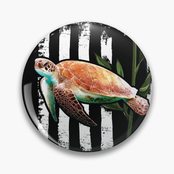 Item preview, Turtle Sunflower Black White American Flag  designed and sold by WillaldShop.