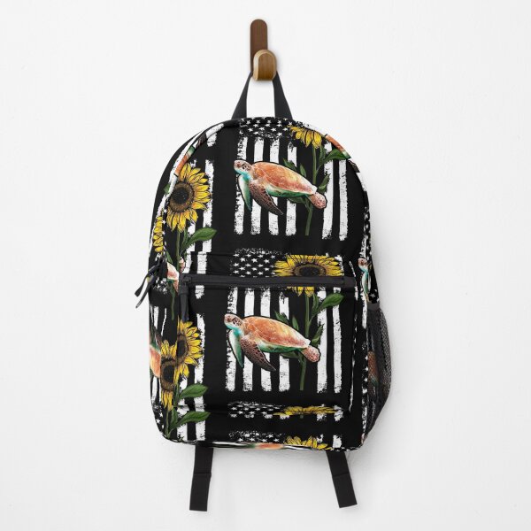Item preview, Turtle Sunflower Black White American Flag  designed and sold by WillaldShop.