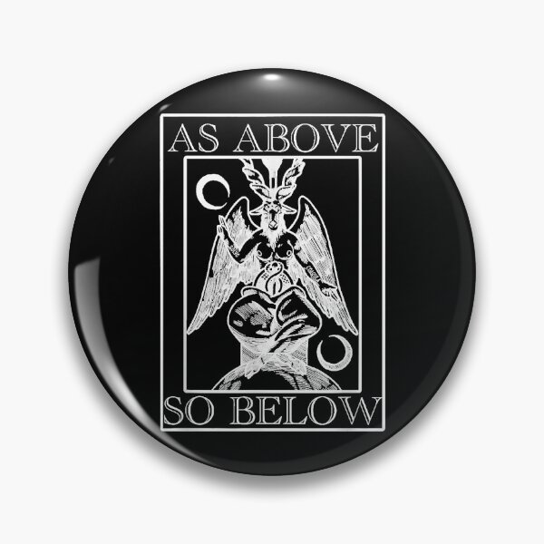 Item preview, As Above So Below Baphomet Occult Satanic  designed and sold by DanielNaderer.