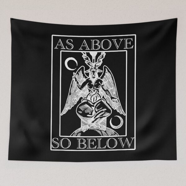 Artikelvorschau, Wie oben so unten Baphomet Occult Satanic entworfen und verkauft von DanielNaderer.