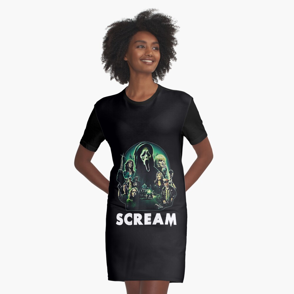 Scream Ghostface Creepy Halloween 80s Horror Movie Classic T