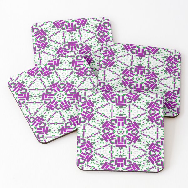 Item preview, Ultraviolet Purple and Green Dotty Turkish Look Tile designed and sold by SeaChangeDesign.