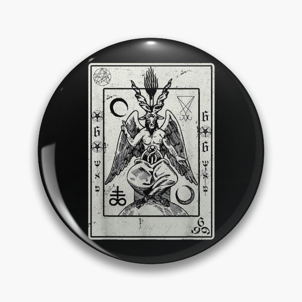 Artikelvorschau, Baphomet Occult Satan Goat Head Devil Tarot Kartendesign entworfen und verkauft von DanielNaderer.