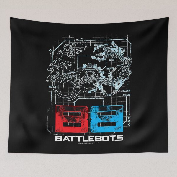 Item preview, Battle'Bots Robot Schematics Logo Premium  designed and sold by DanielNaderer.