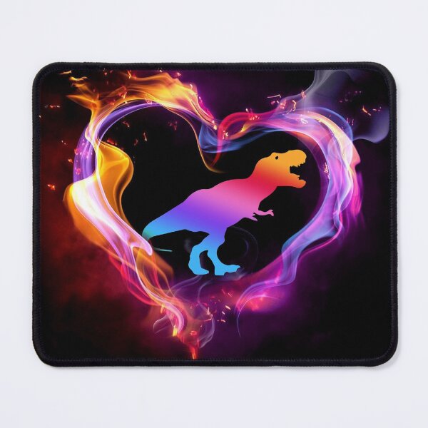 Item preview, DINOSAUR Watercolor Heart Art designed and sold by WillaldShop.