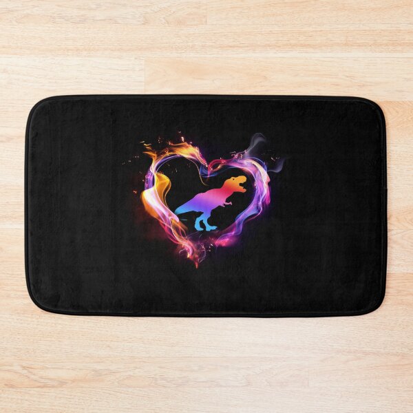 Item preview, DINOSAUR Watercolor Heart Art designed and sold by WillaldShop.