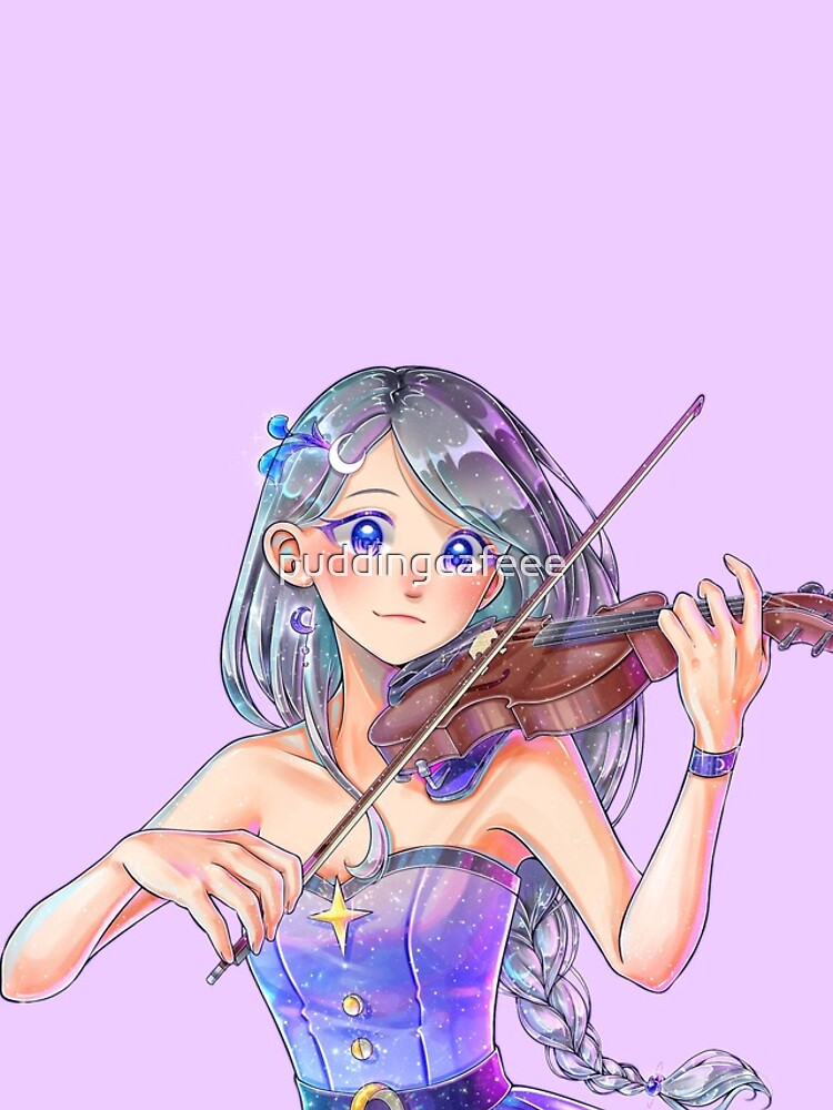 anime girl playing the violin 4K by Subaru_sama