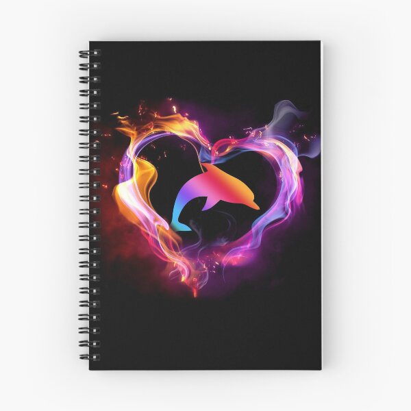 Item preview, Dolphin Watercolor Heart Art designed and sold by WillaldShop.