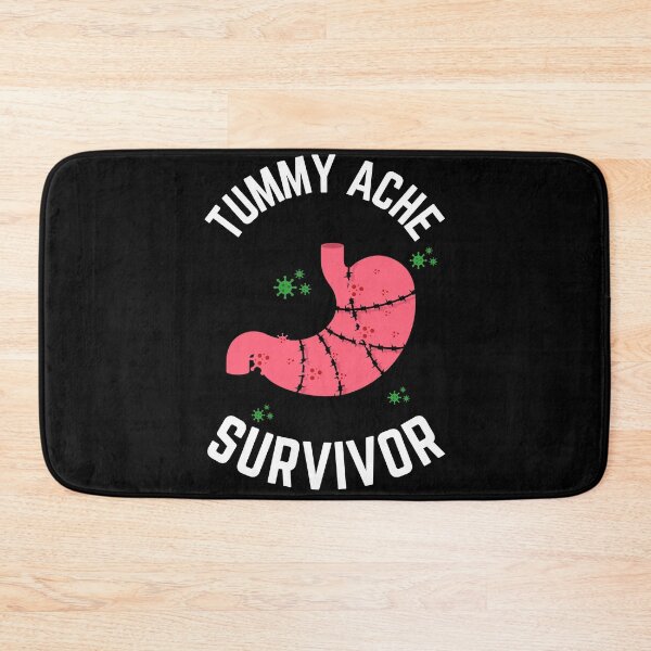 Item preview, Tummy Ache Survivor V2 White-Stomach Ache Funny Illustrative designed and sold by MAEffects.