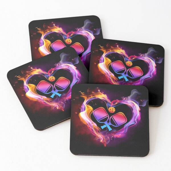 Item preview, Pickleball Watercolor Heart Art designed and sold by WillaldShop.