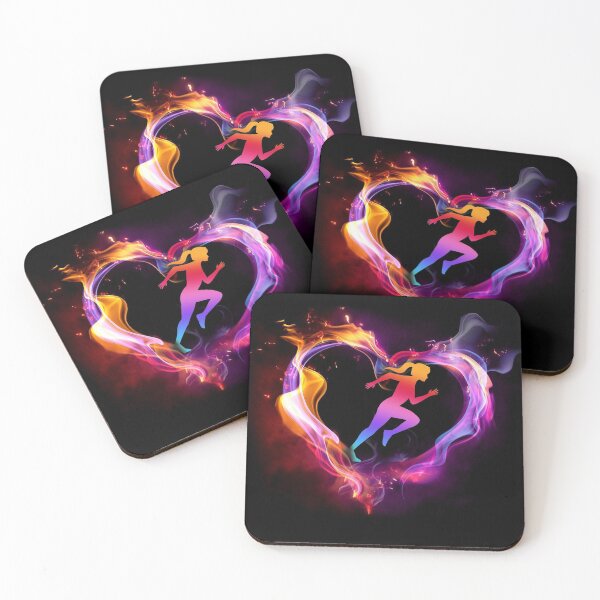 Item preview, Running Watercolor Heart Art designed and sold by WillaldShop.