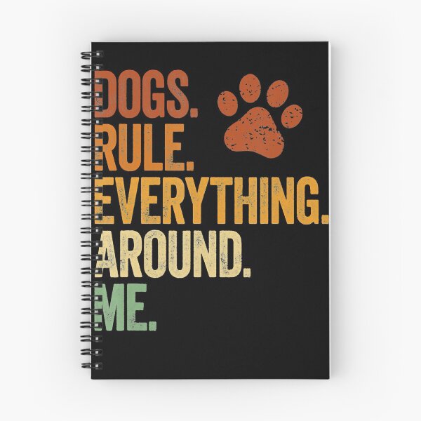 Item preview, Vintage Graphic Dogs Rule Everything Around Me Quote Funny Dog Mom designed and sold by JoellaFlinteTee.