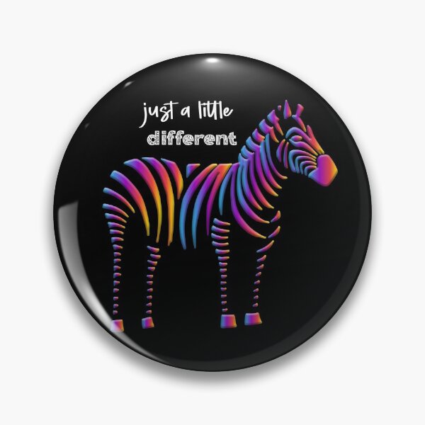 Item preview, Just a Little Different Colorful Zebra designed and sold by murkyswamp.