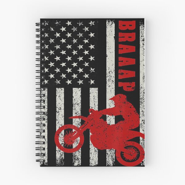 Item preview, Braaap Vintage American Flag Dirt Bike Rider Motocross designed and sold by BrandyBare.