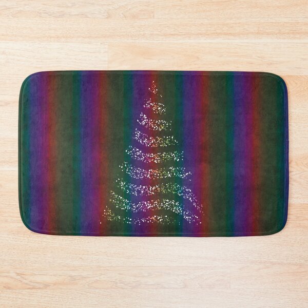 Item preview, Dark Rainbow Stripes Minimalist Christmas Tree Lights designed and sold by James-Cole.