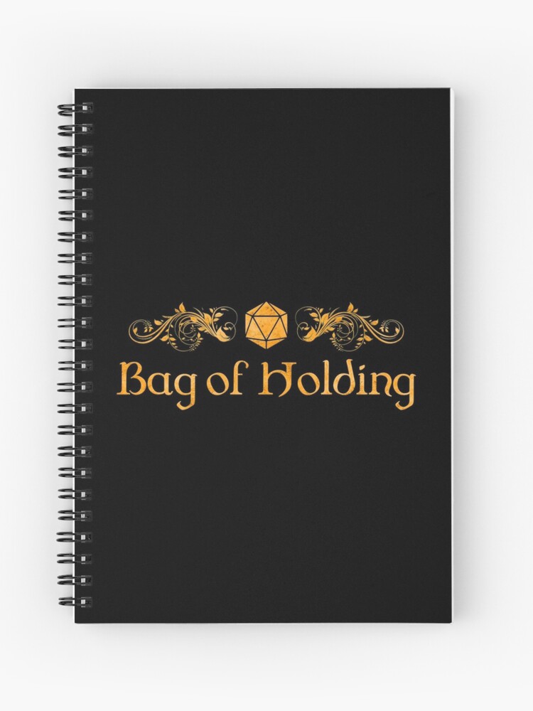 Bag of Holding Hardcover Journal for Sale by PatternTree